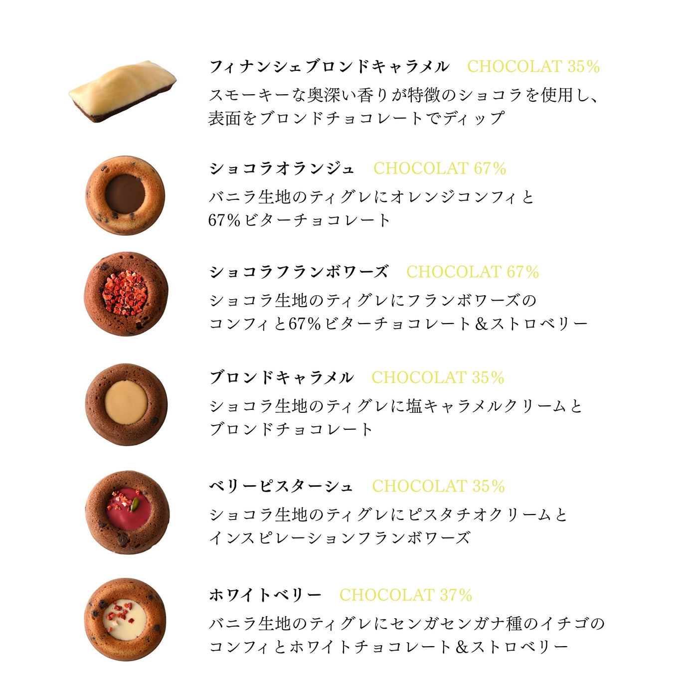 ティグレ・フィナンシェブロンドアソート10個セット